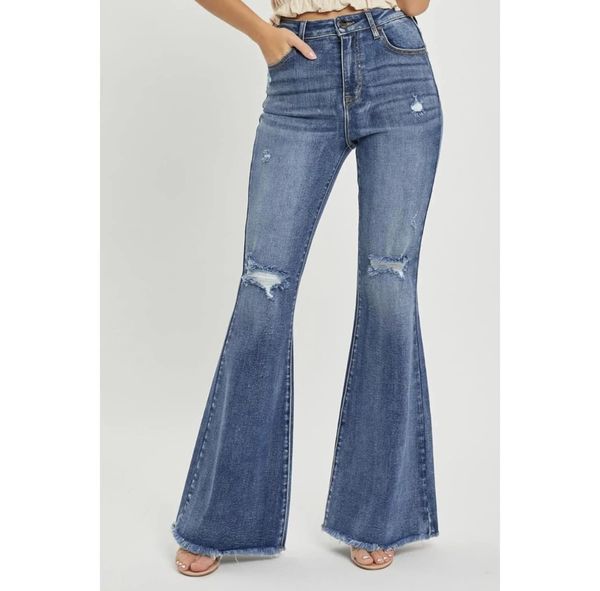 Risen Highrise Flare Jeans