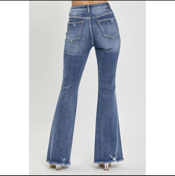 Risen Highrise Flare Jeans