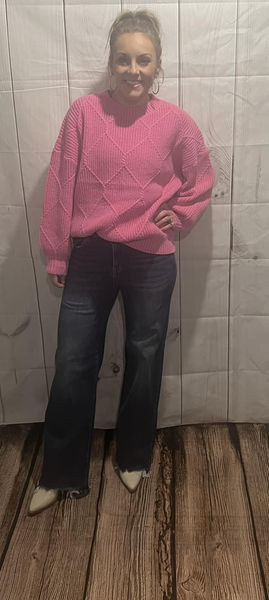 Hayden diamond pattern sweater