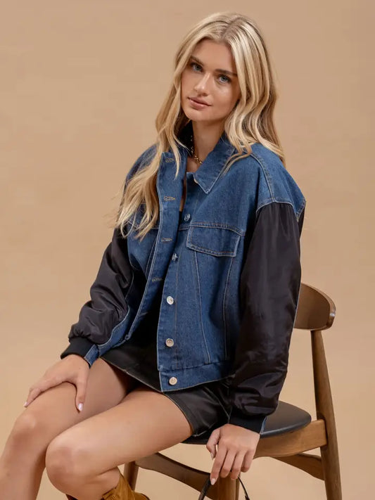 Contrast Denim Jacket