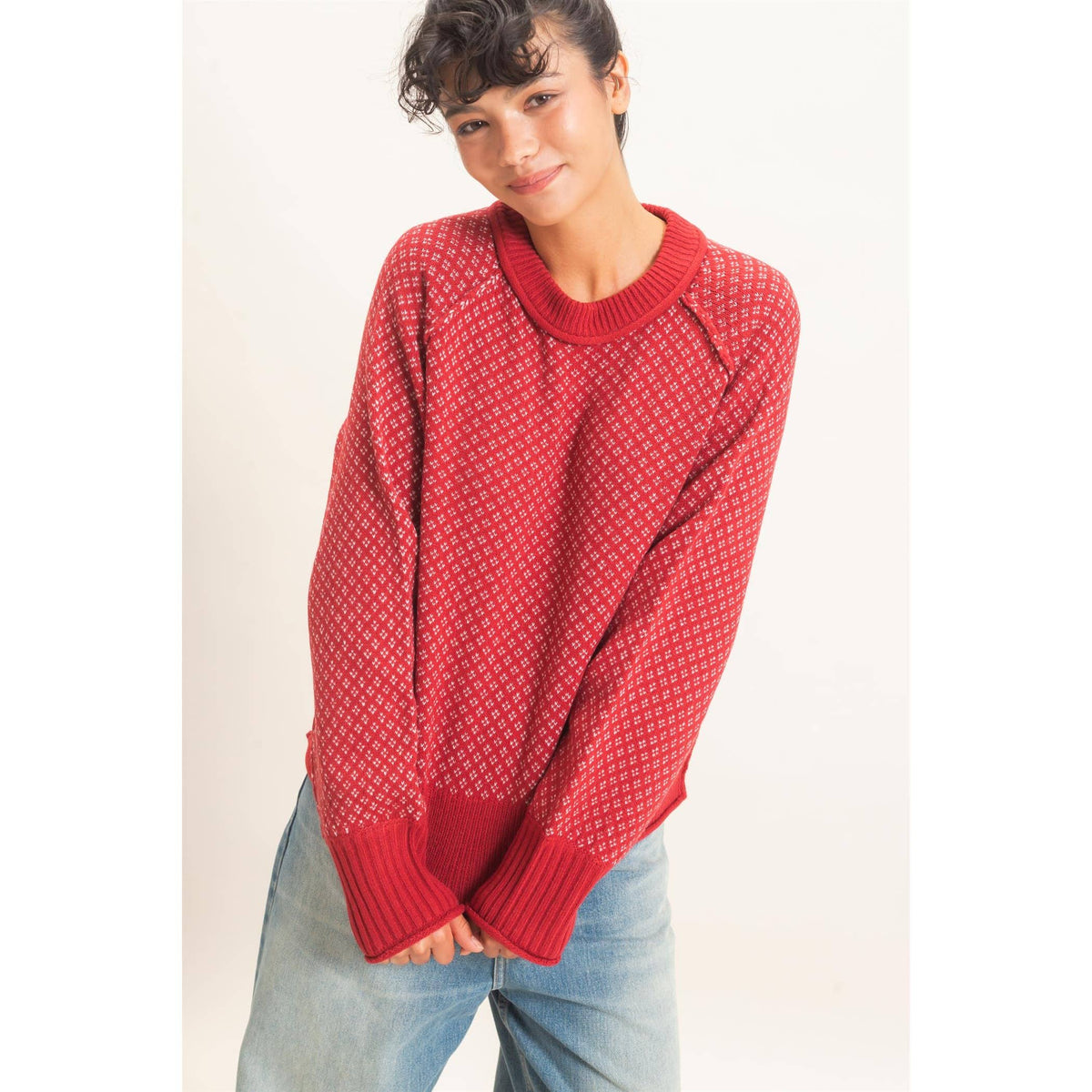 Raven Patterned Sweater