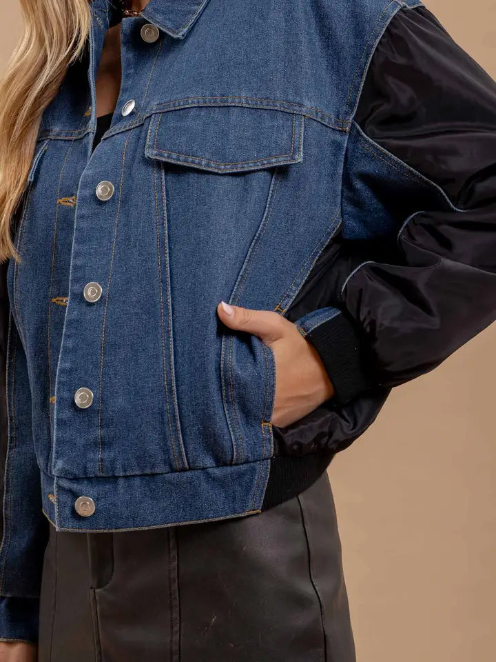 Contrast Denim Jacket