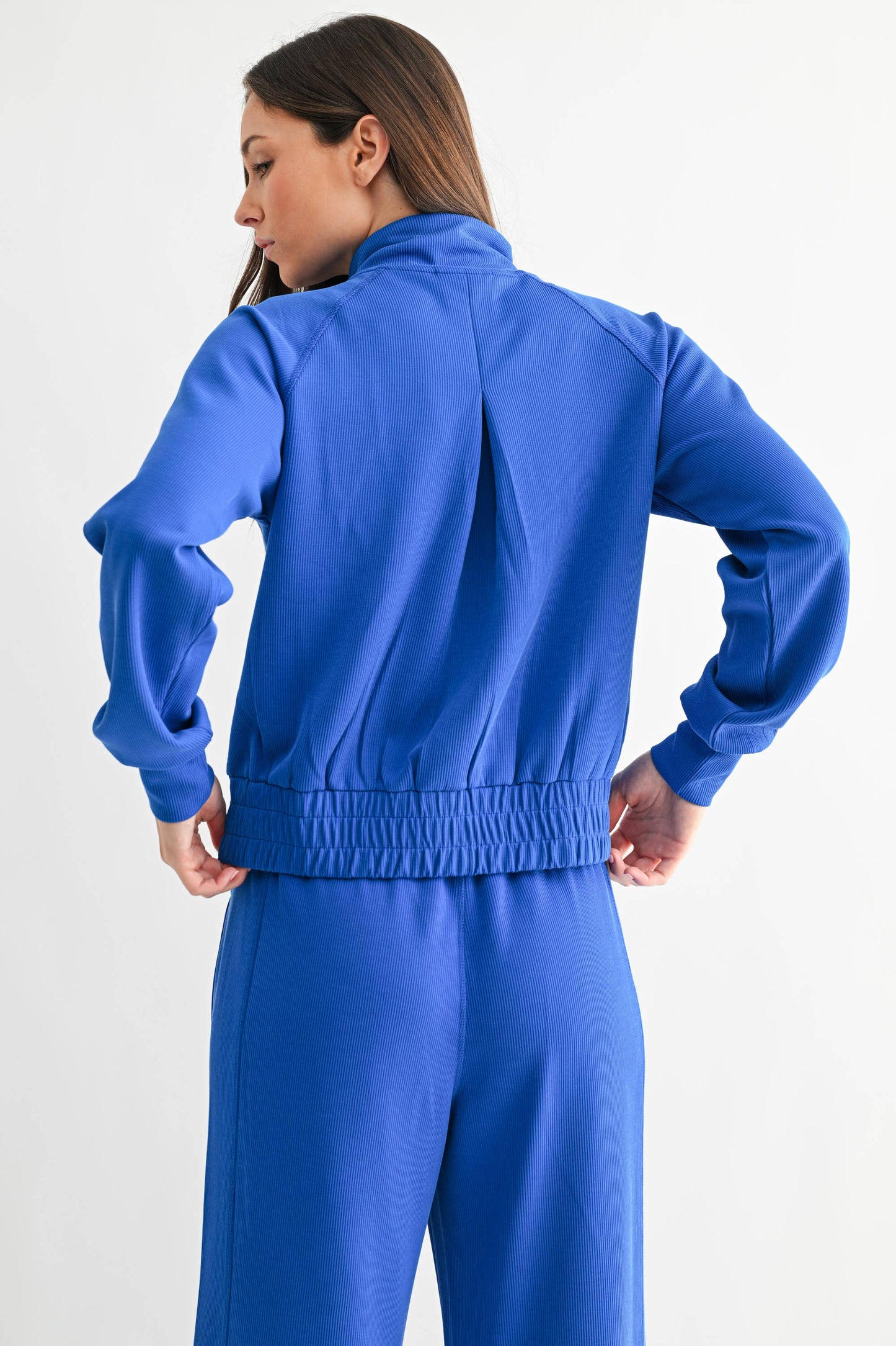 Mono B Ribbed Zip Jacket