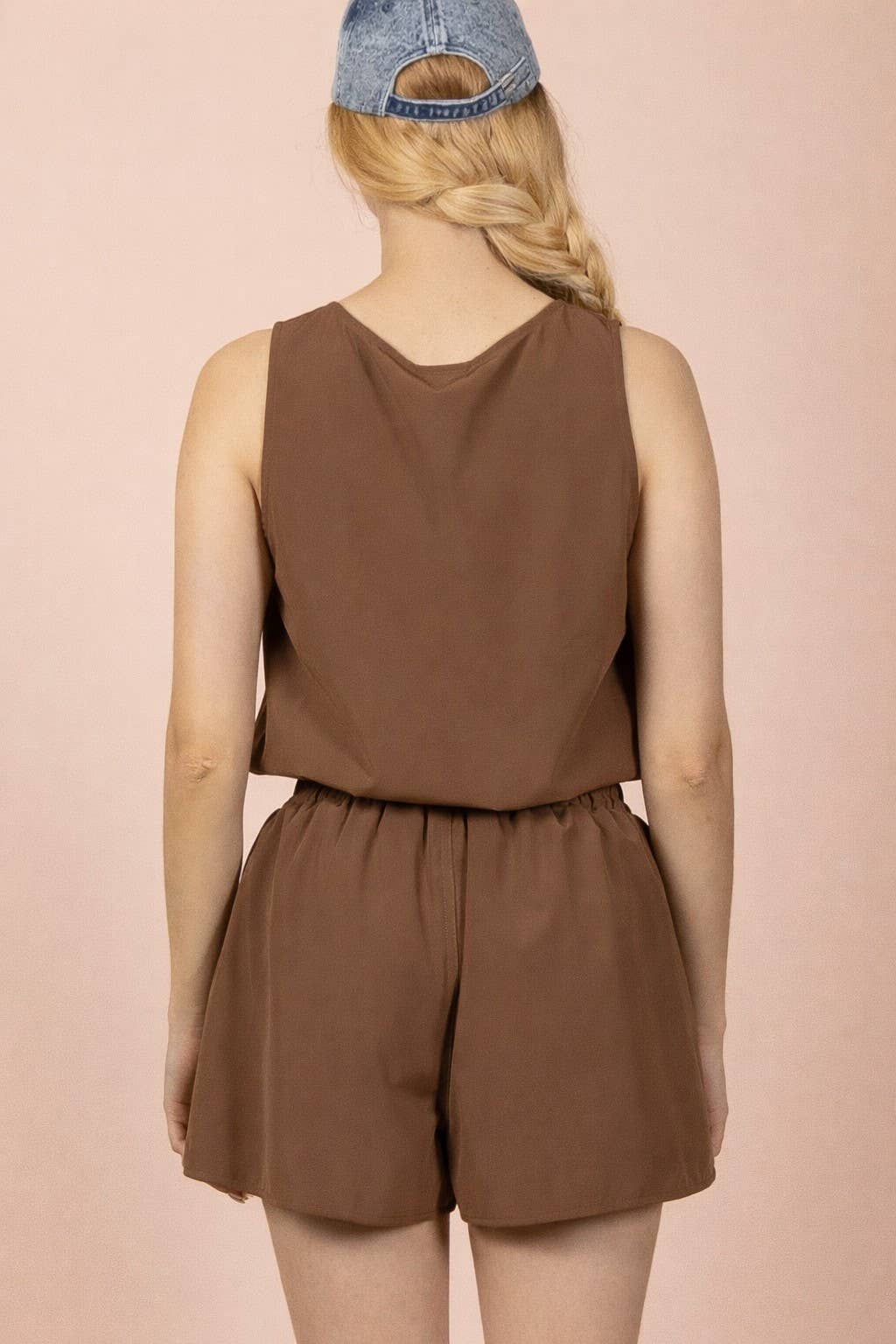 NP71045-Button Down Activewear Romper