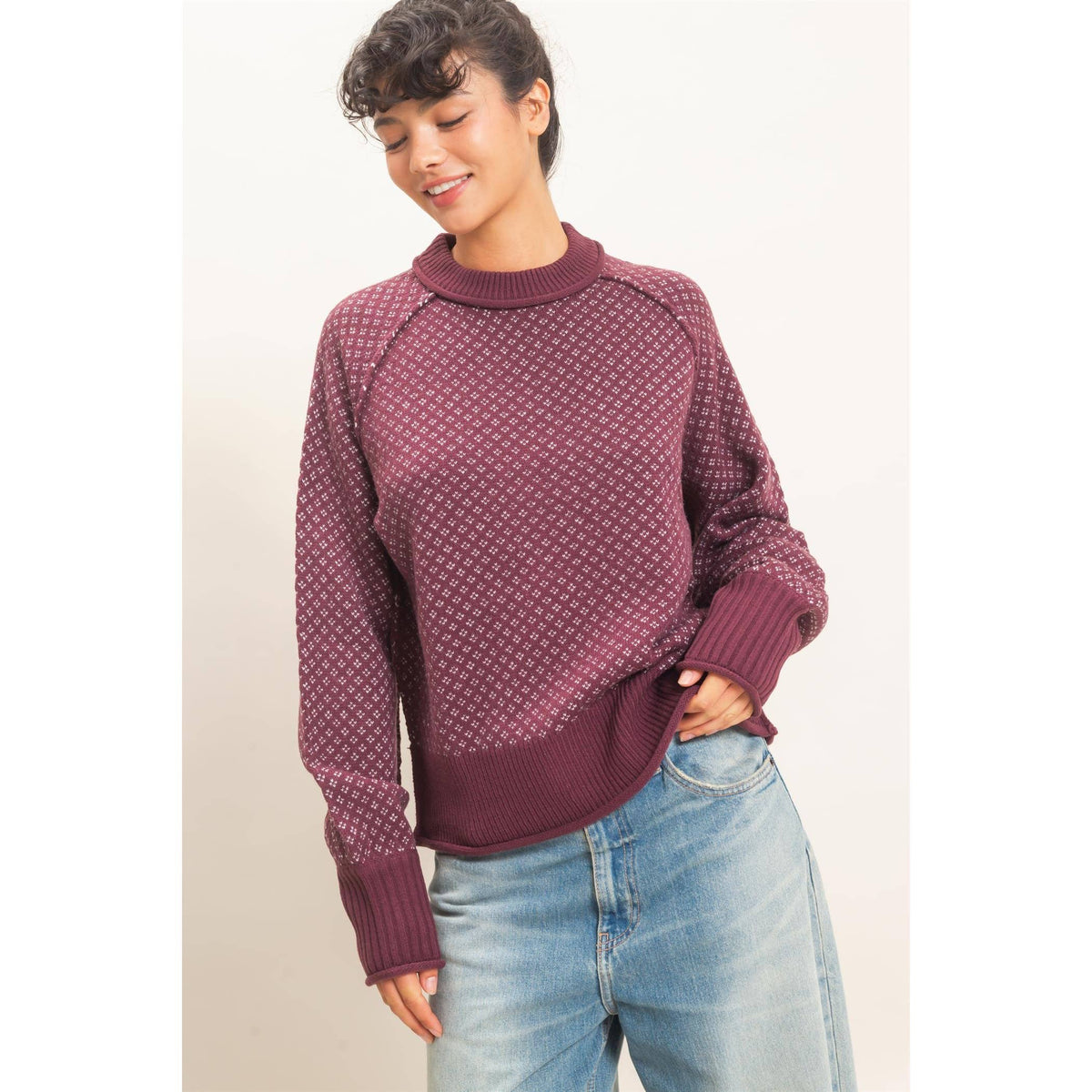 Raven Patterned Sweater