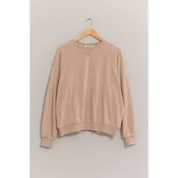 Taupe crewneck