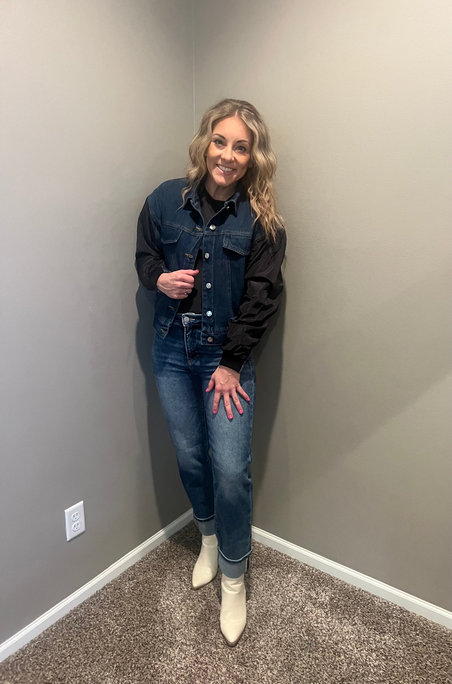 Contrast Denim Jacket