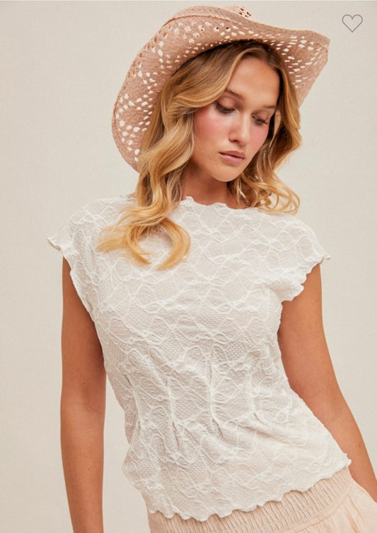 Willow white lace top