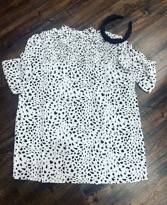 Leopard print blouse