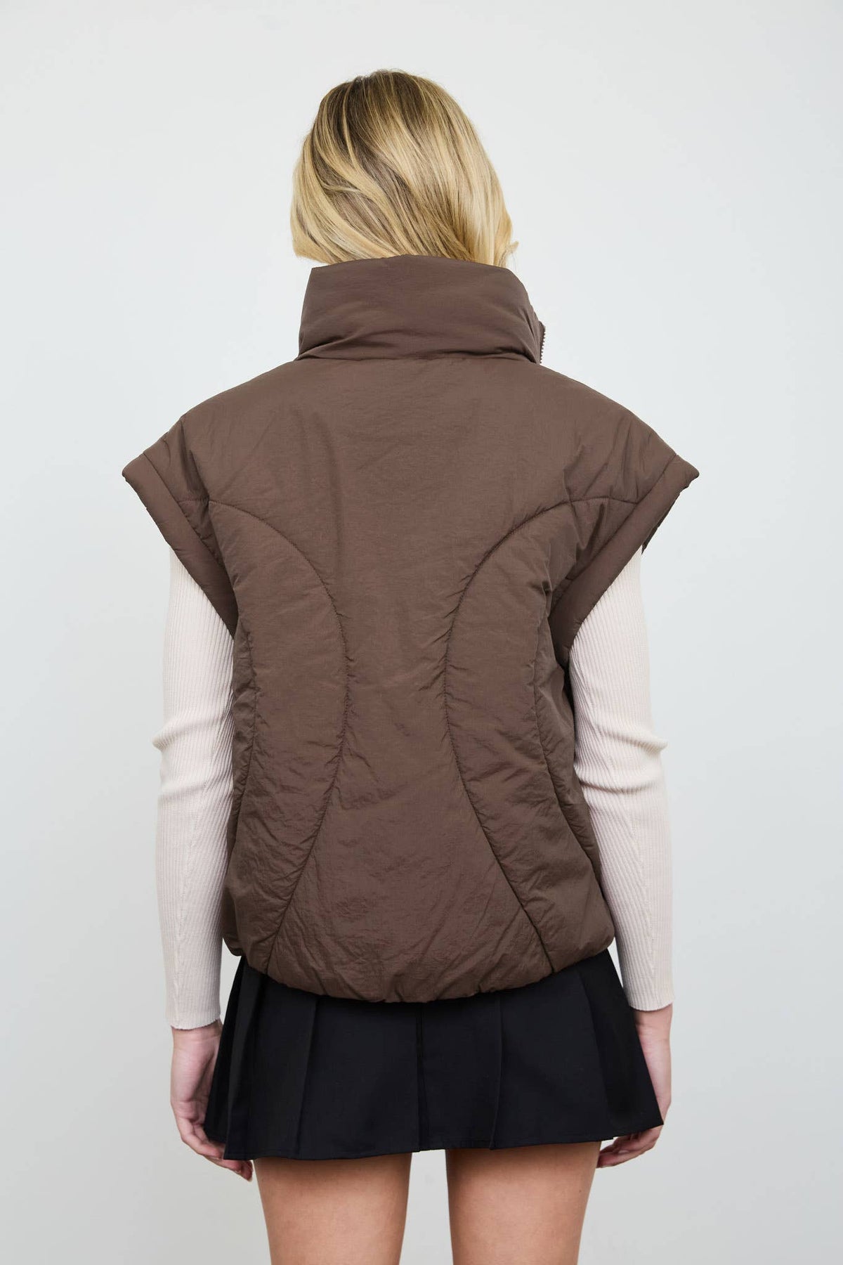 Brown Puffer vest