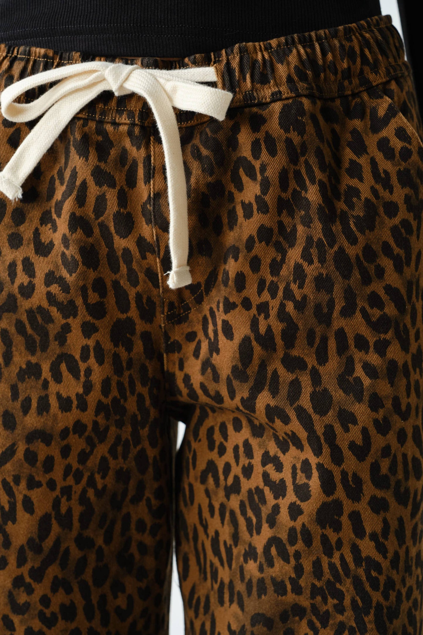 Leopard Lounge Wide-Leg Pants