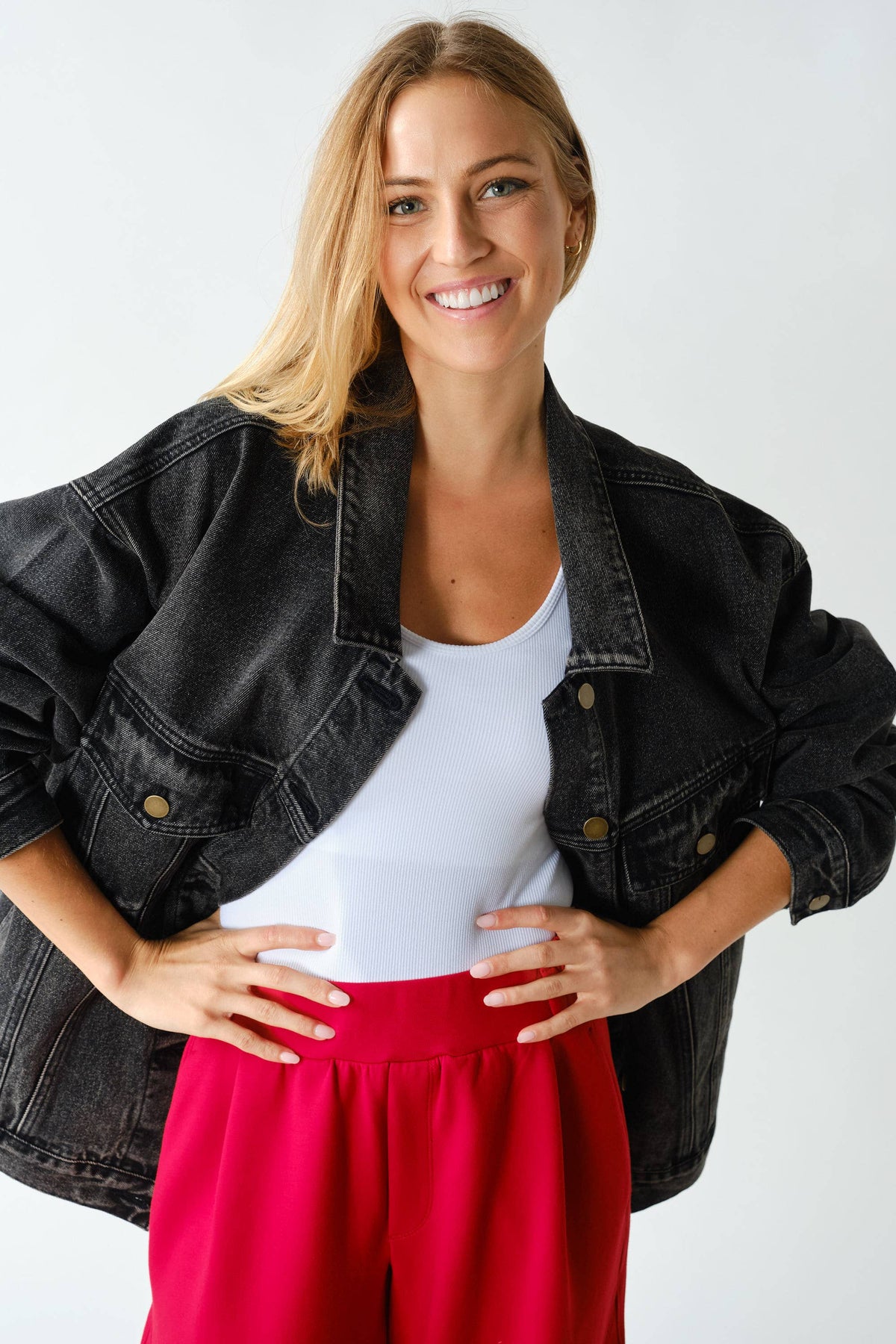 Boxy-Cut Denim Jacket