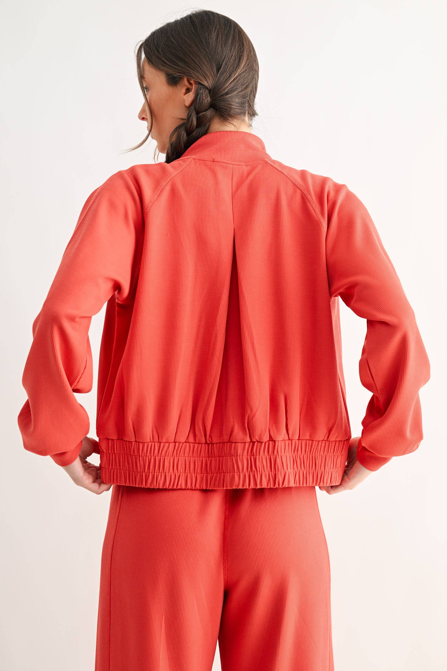 Mono B Ribbed Zip Jacket