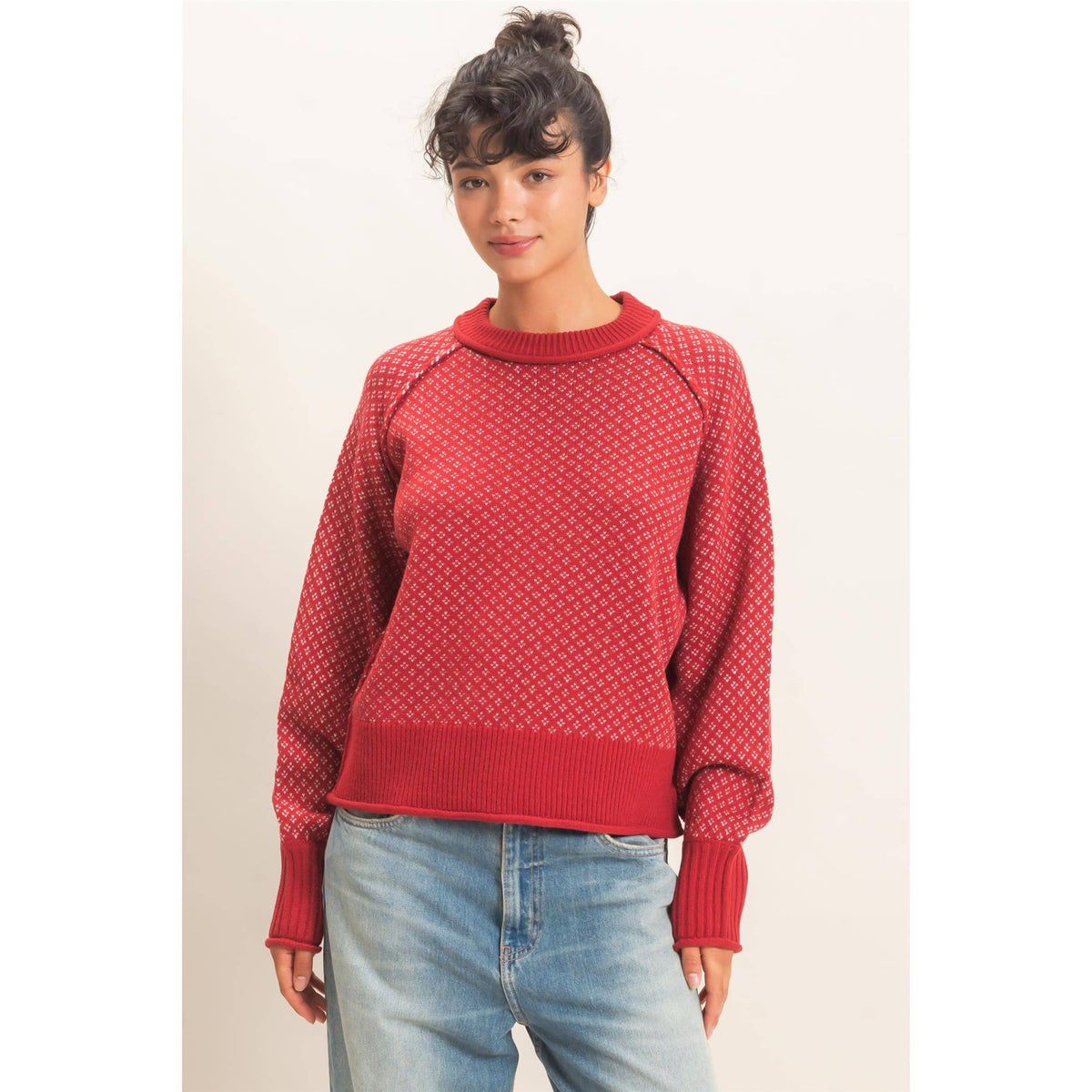 Raven Patterned Sweater
