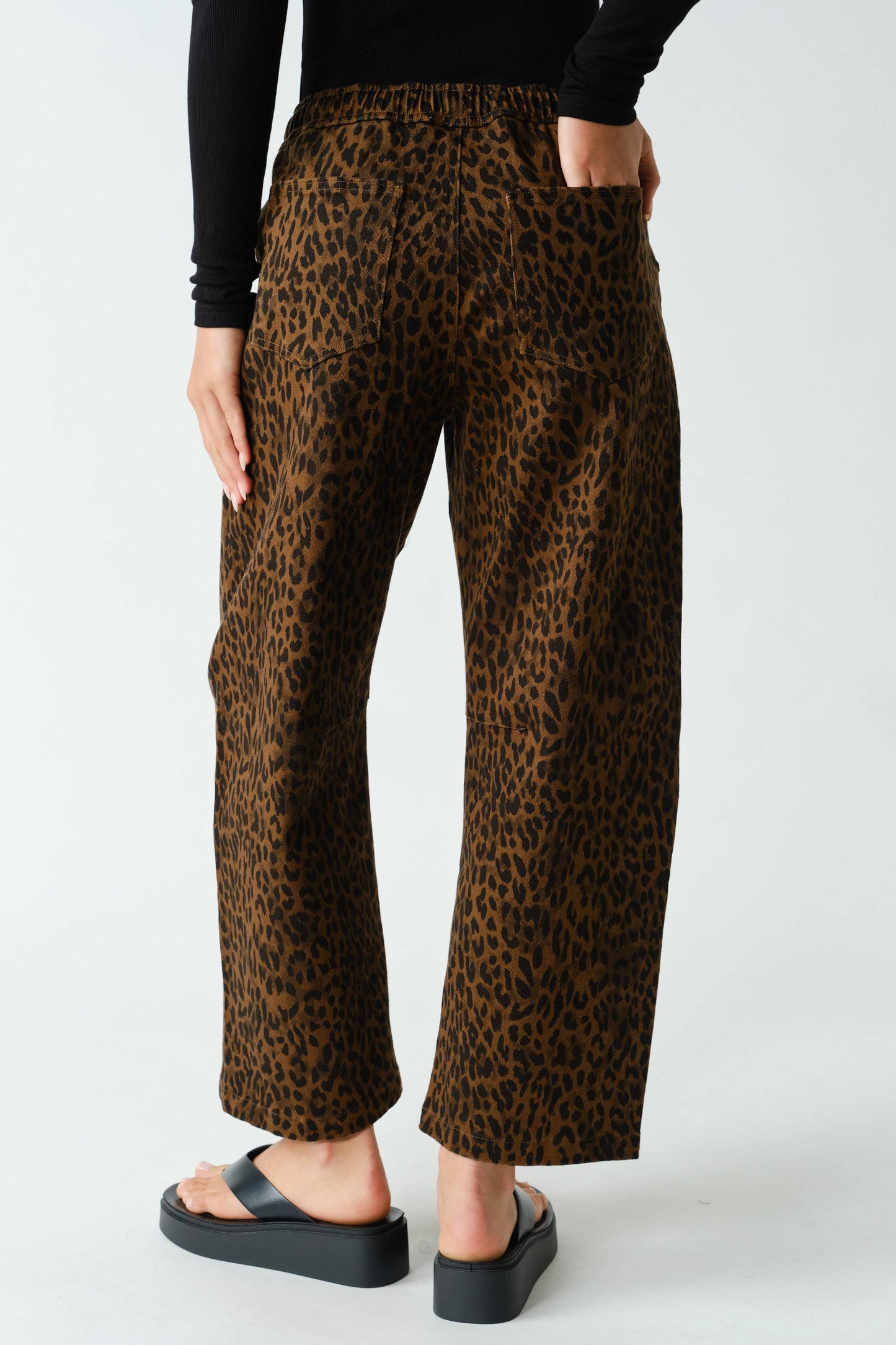 Leopard Lounge Wide-Leg Pants
