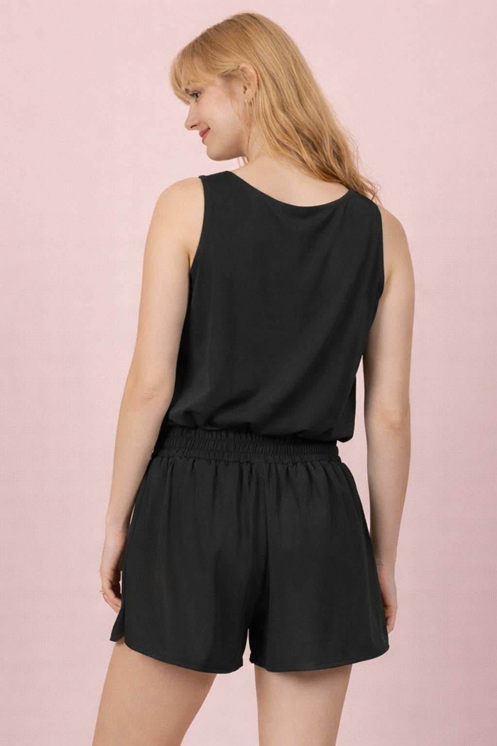 NP71045-Button Down Activewear Romper