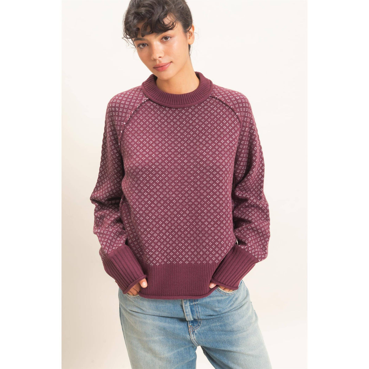 Raven Patterned Sweater