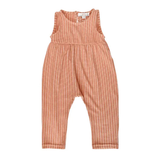 Mauve stripped jumpsuit