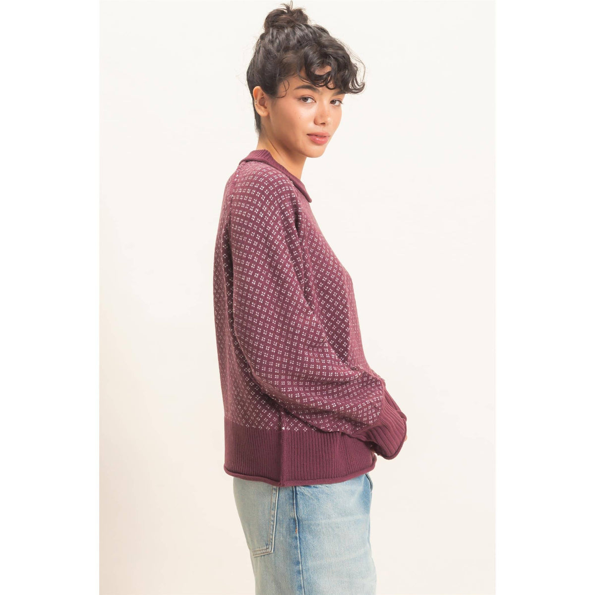 Raven Patterned Sweater